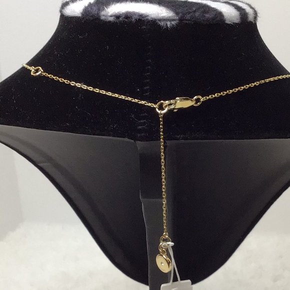 NWT - Michael Kors Women's Gold Pendant Necklace - Picture 3 of 4